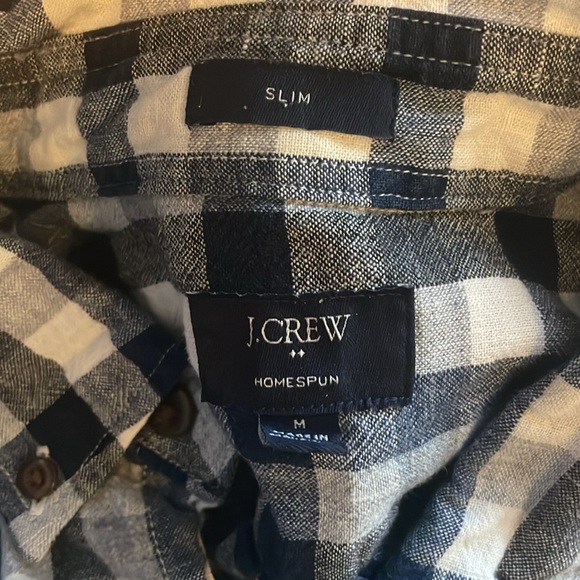 J Crew Men’s Button-up Size Medium Slim - Picture 3 of 3